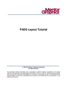 PADS Layout Tutorial