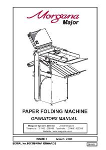 PAPER FOLDING MACHINE