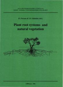 Plant root systems and natural vegetation