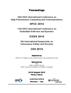 Proceedings HPCC 2014 ICESS 2014 CSS 2014