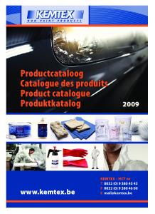 Productcataloog Catalogue des produits Product catalogue Produktkatalog