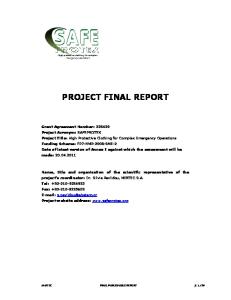 PROJECT FINAL REPORT