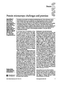 Protein microarrays: challenges and promises