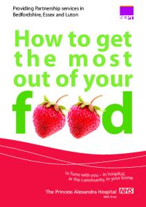 Providing Partnership services in Bedfordshire, Essex and Luton. How to get the most out of your. food