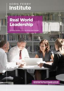 Real World Leadership