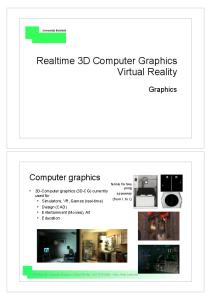 Realtime 3D Computer Graphics Virtual Reality