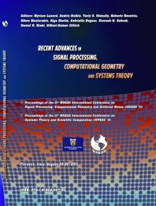 RECENT ADVANCES in SIGNAL PROCESSING, COMPUTATIONAL GEOMETRY and SYSTEMS THEORY