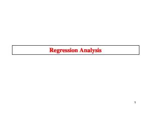 Regression Analysis 1