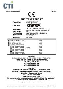 Report No.:SZEE Page 1 of 36 EMC TEST REPORT