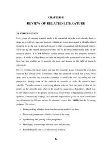 REVIEW OF RELATED LITERATURE