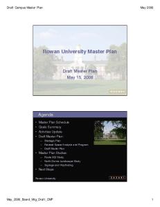 Rowan University Master Plan