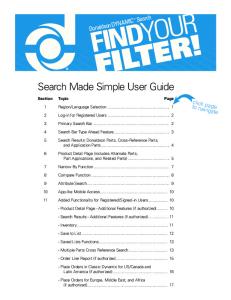 Search Made Simple User Guide