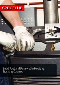 Solid Fuel and Renewable Heating Training Courses