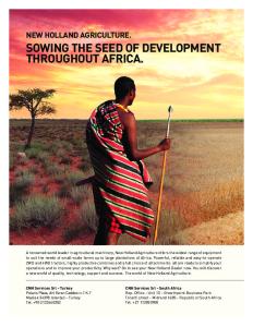 SOWING THE SEED OF DEVELOPMENT THROUGHOUT AFRICA
