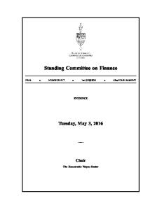 Standing Committee on Finance