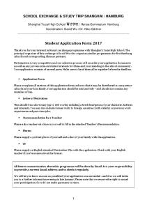 Student Application Form 2017