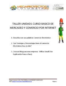 TALLER UNIDAD1 CURSO BASICO DE MERCADEO Y COMERCIO POR INTERNET