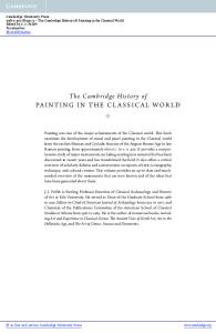 The Cambridge History of PAINTING IN THE CLASSICAL WORLD