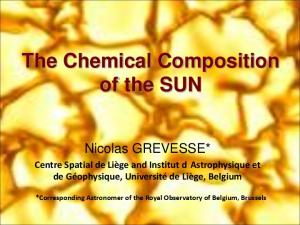 The Chemical Composition of the SUN