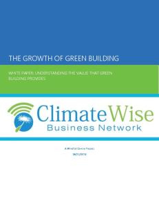 THE GROWTH OF GREEN BUILDING