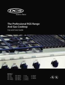 The Professional RGS Range And Gas Cooktop