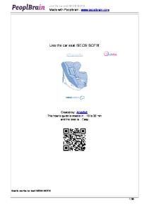 Use the car seat ISEOS ISOFIX