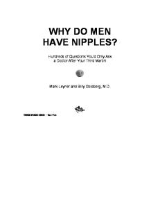WHY DO MEN HAVE NIPPLES?