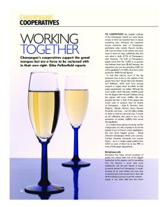 WORKING TOGETHER CHAMPAGNE COOPERATIVES