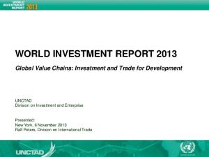 WORLD INVESTMENT REPORT 2013