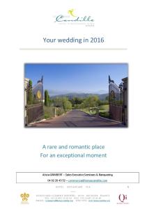 Your wedding in 2016